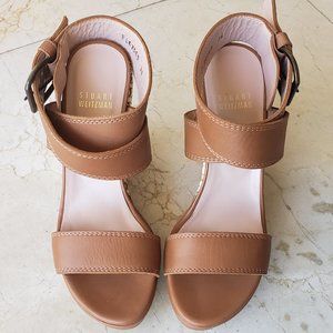 Stuart Weitzman Leather Espadrille Sandals EU 36